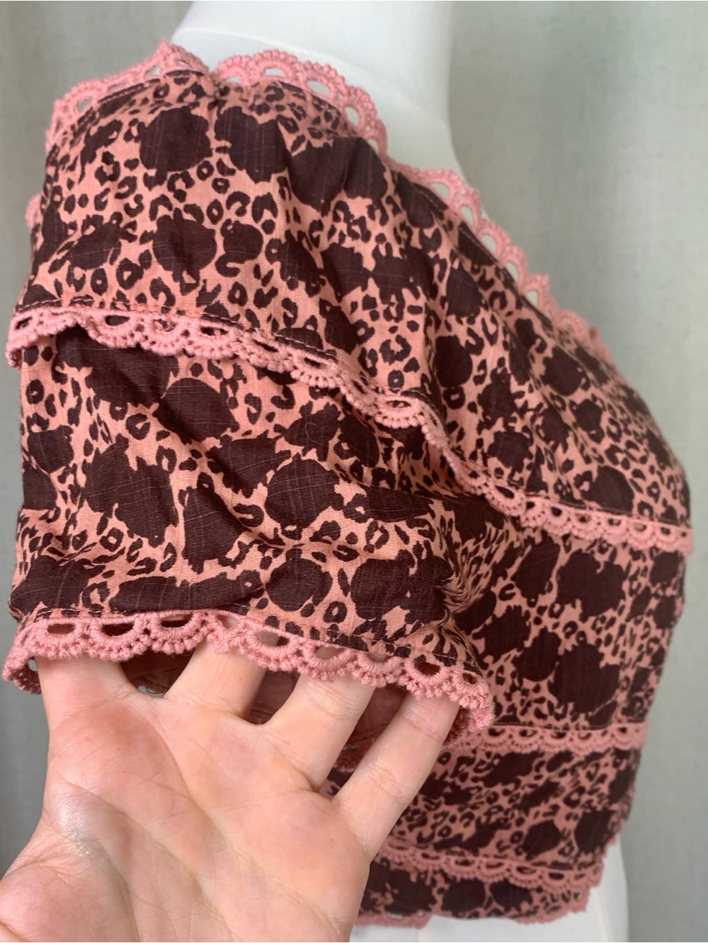 Anthropologie NEW Dusty Rose Two-Piece Matching Set | Top 4 | Skirt 6 - Picture 6 of 10